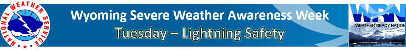 Banner for Severe Weather Awareness Week in Wyoming
