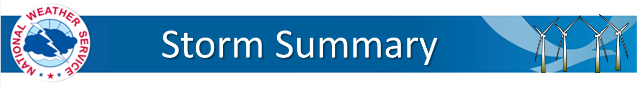 Wind Storm Summary Banner