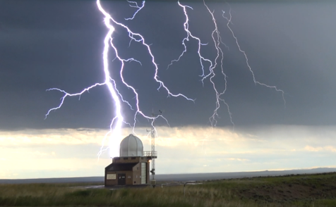 Lightning photogrpahed near Riverton, WY Lightning photographed near Riverton, WY