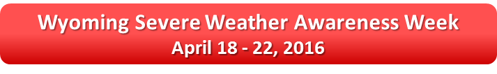 Banner for Severe Weather Awareness Week in Wyoming