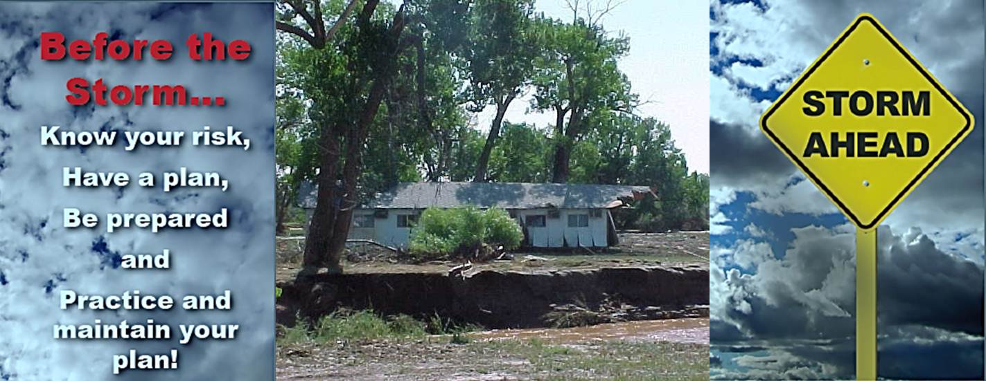 Flood damage in Kaycee, WY, that occured in the early morning hours of August 27, 2002.