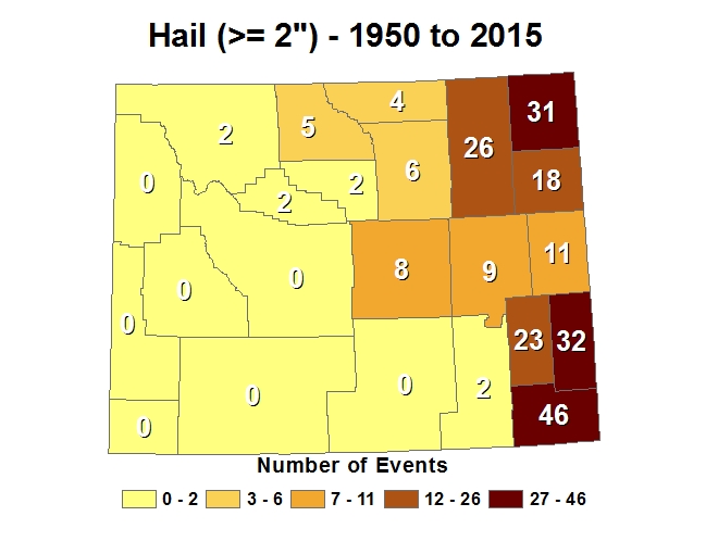 Hail Statistics GTE 2 Inch