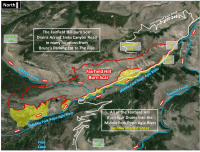 Detailed View of Fairfield Hill Burn Scar Drainage