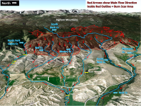 Gilead Lake Burn Scar 3D View