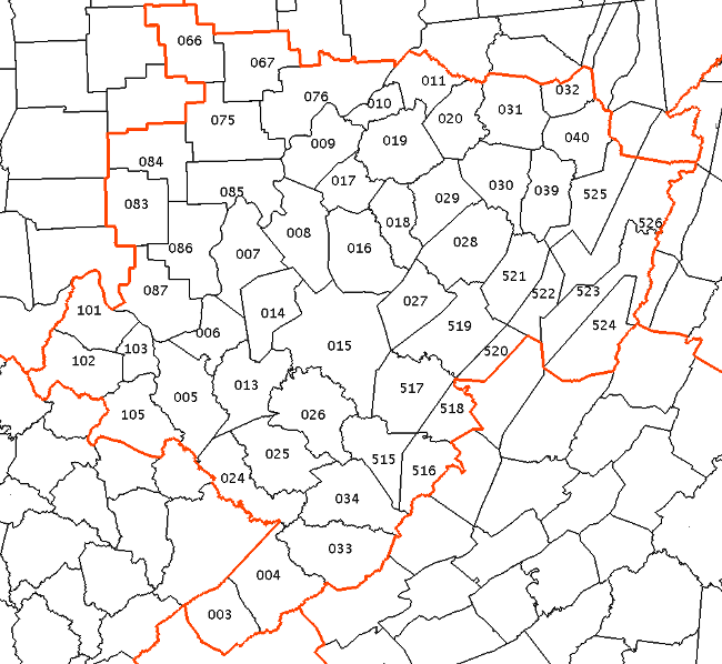 Fire Weather Zone Map