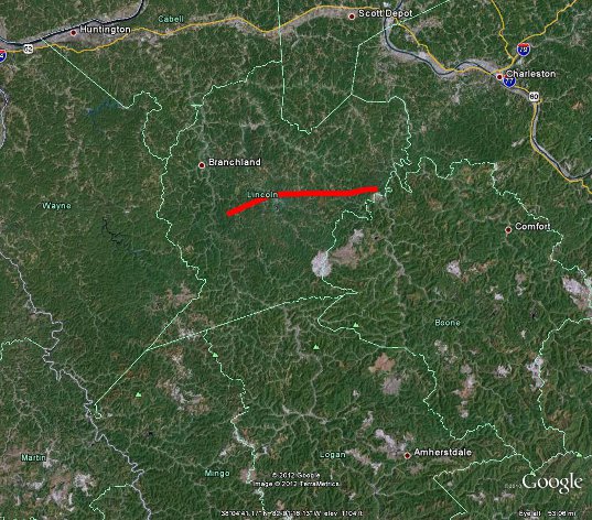 This Tornado Path was 16 miles long