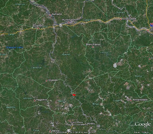 Tornado Path from Storm 3