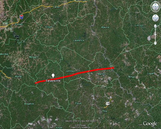 Jackson and Mingo County Tornado Track