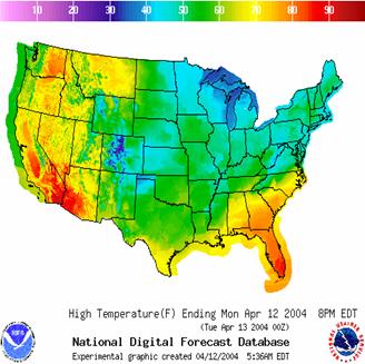 Example NDFD Image