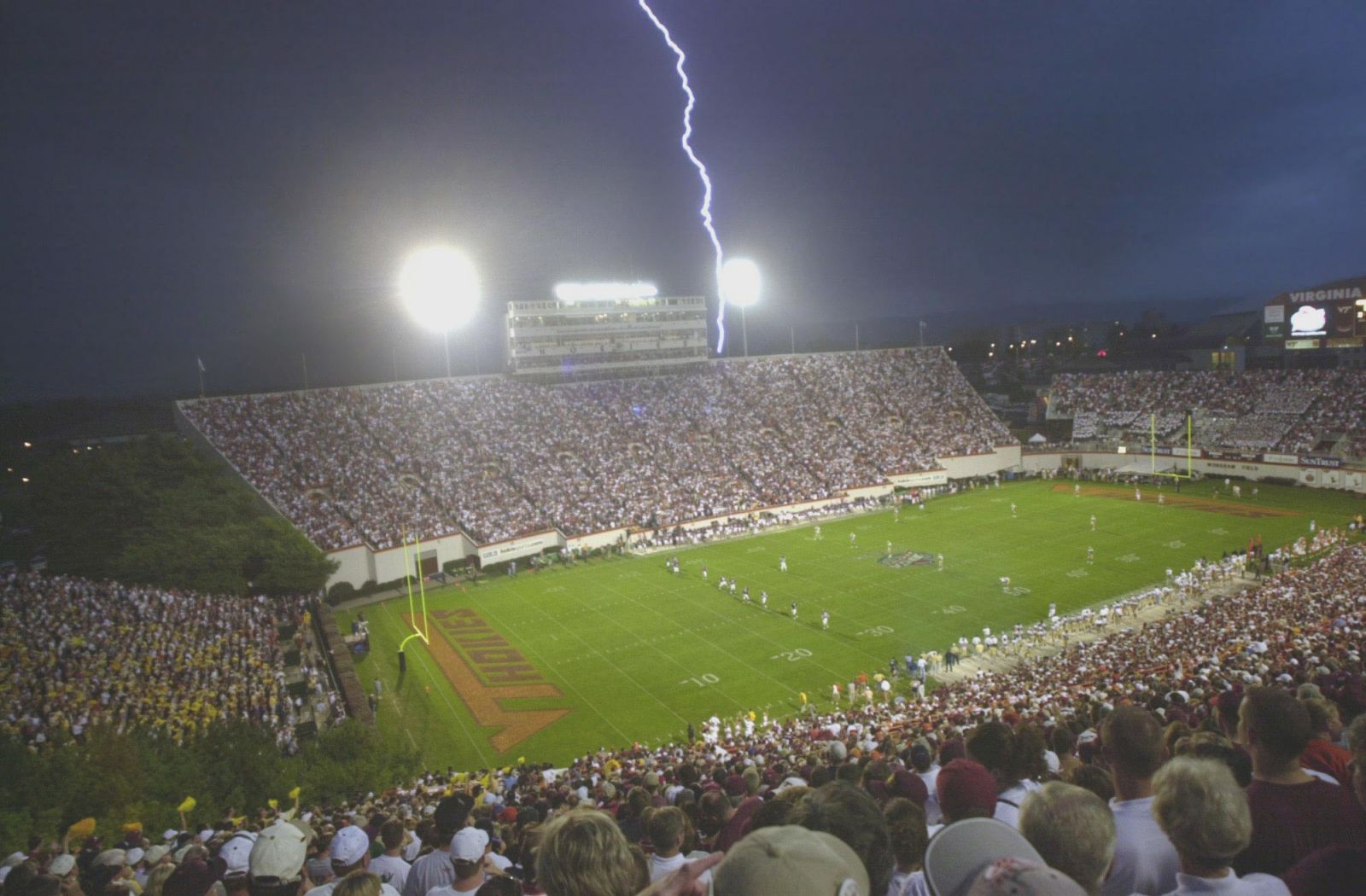 Lightning Strike by Lane Stadium