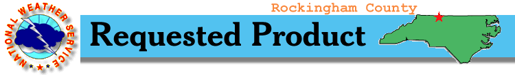 Fire Weather Forecast Banner for Rockingham County