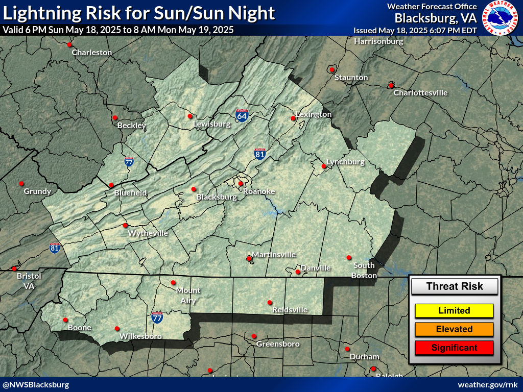 Current Lightning Risk