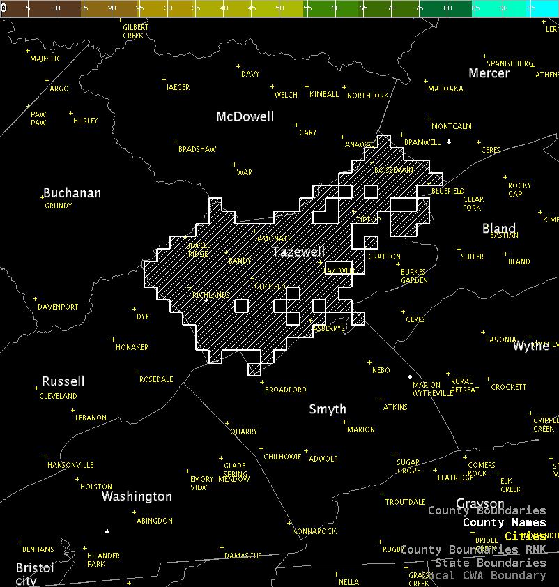 Richlands Transmitter Listening Area