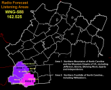 West Jefferson Radio Forecast Listening Areas