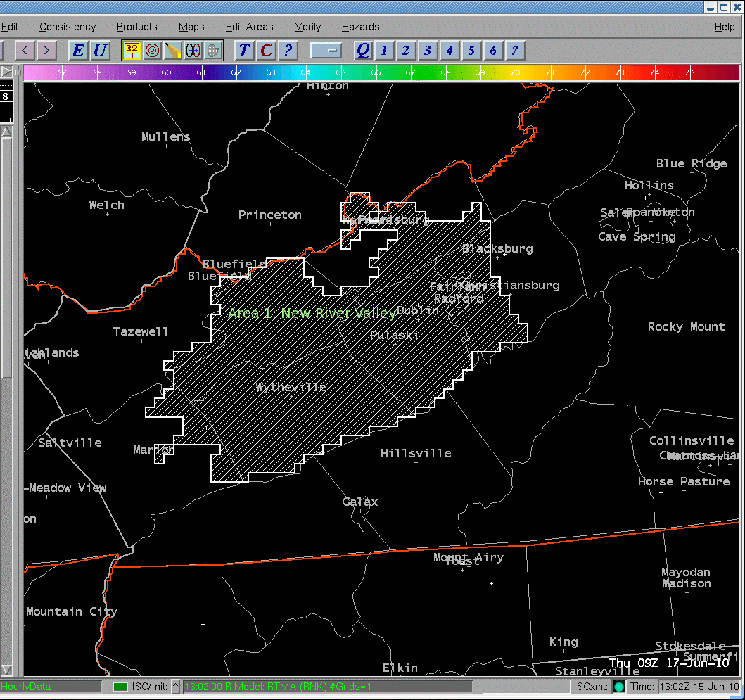 Wytheville Radio Forecast Listening Area 1