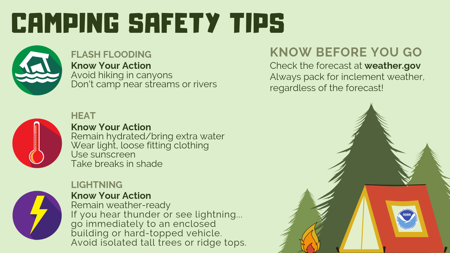 Camping Safety Tips