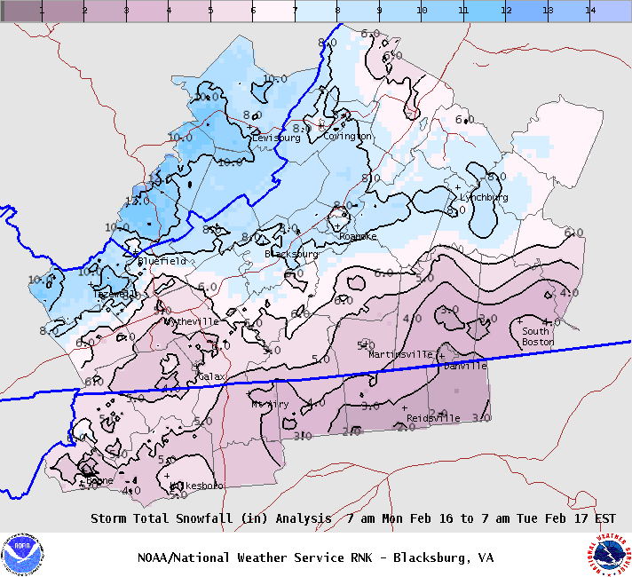 Snow map