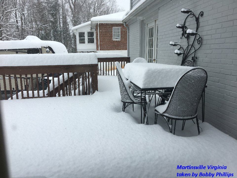 Martinsville VA Snow taken by Bobby Phillips