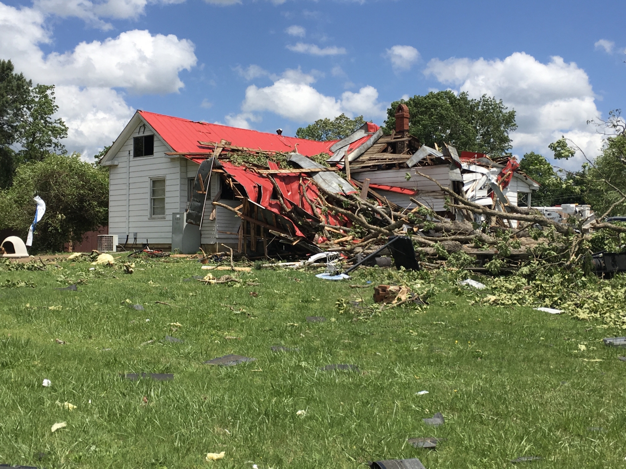 North Kennedy Ave damage