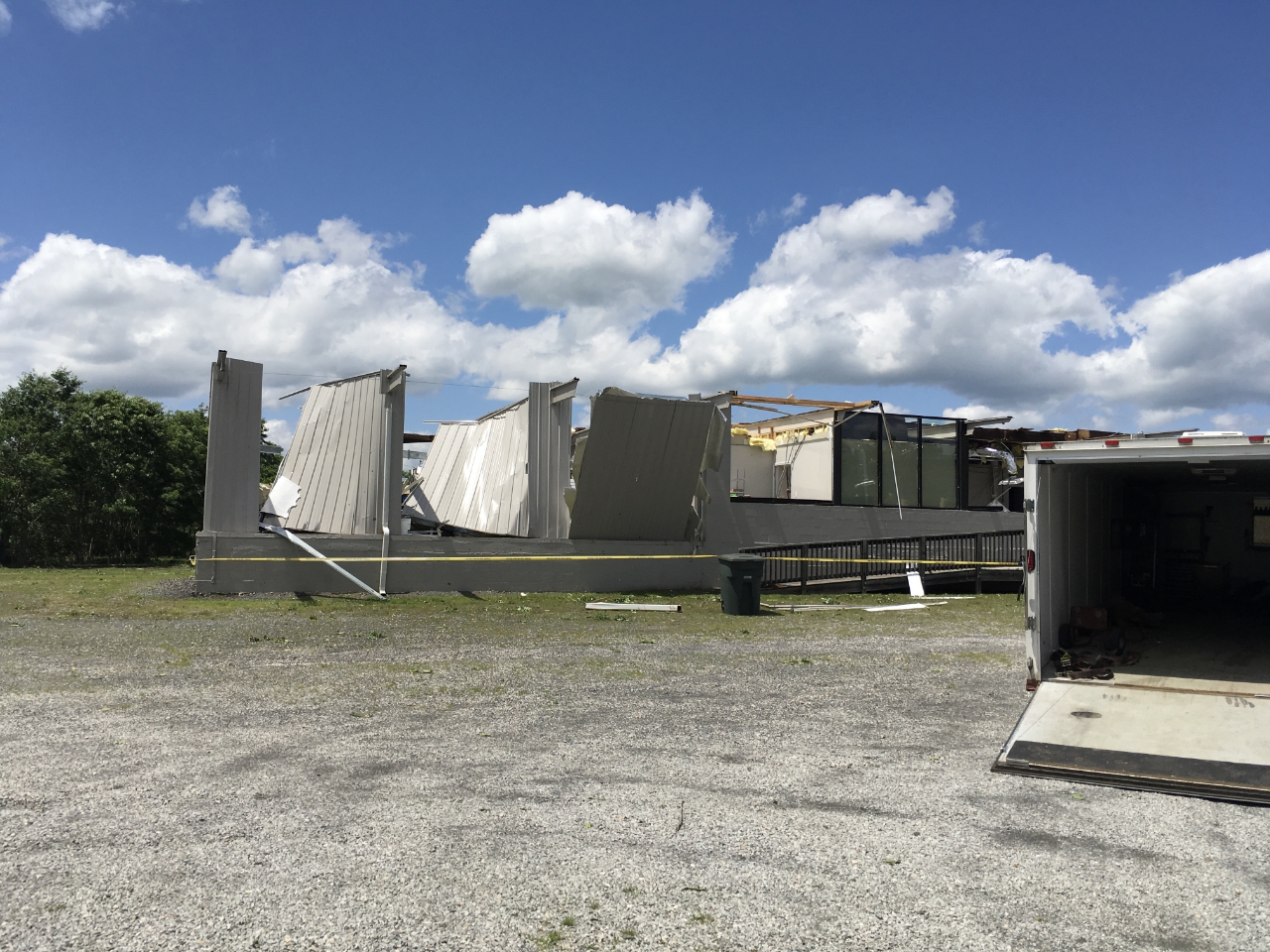 West Stadium Drive Damage