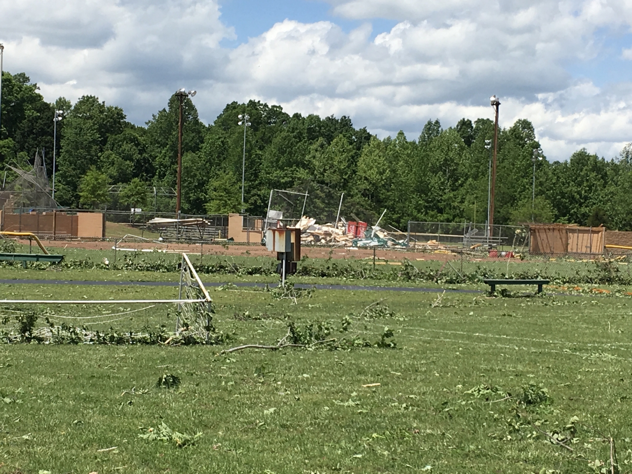Damage at YMCA