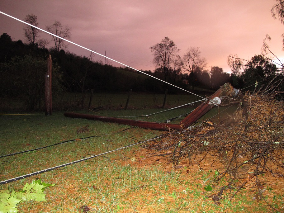 Belspring Road, Utility Pole
