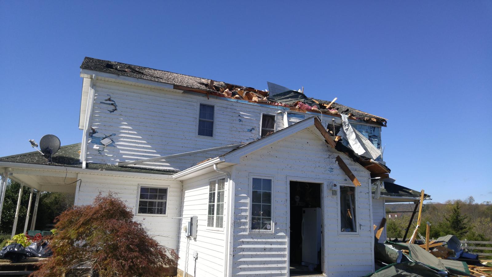 Roof Damage Depot Road