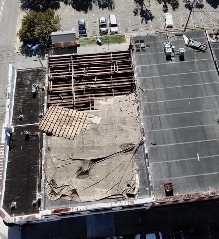North Wilkesboro Roof Damage (Brad Mathis)