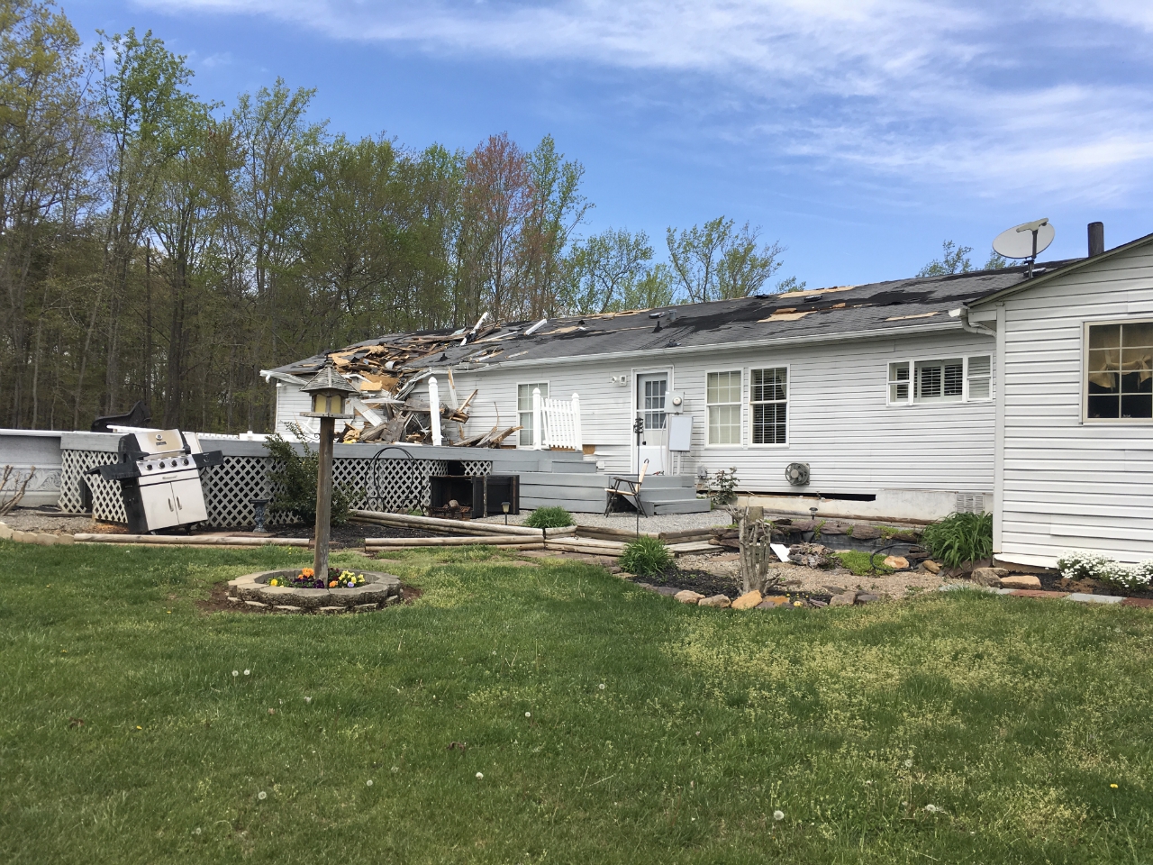 Roof damage