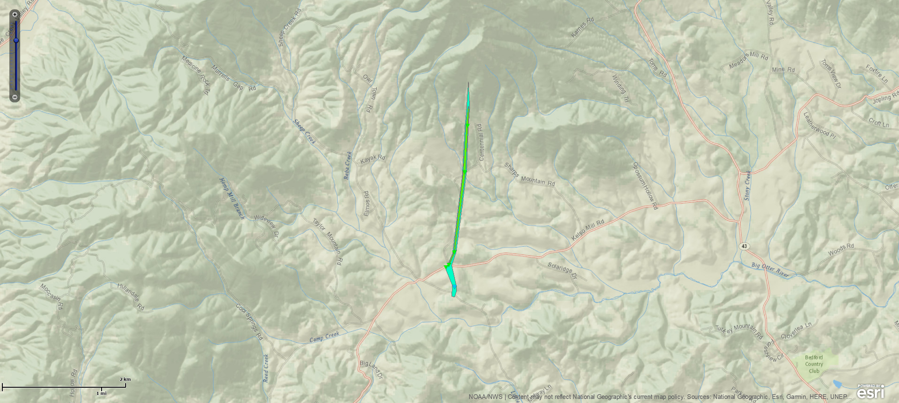 Bedford County Track Map