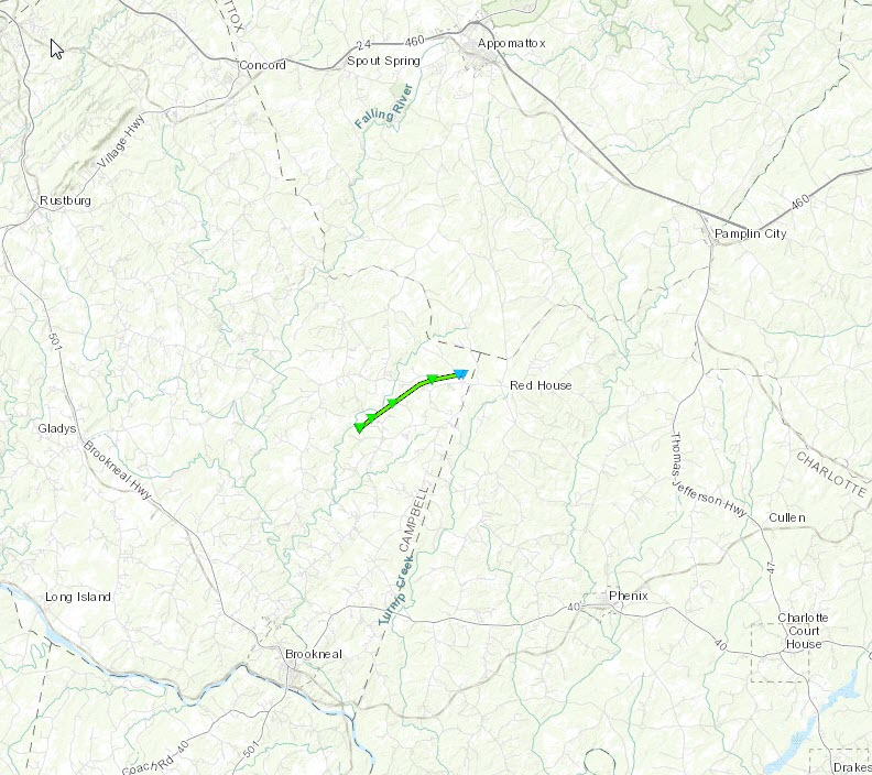 Tornado Track Zoomed Out