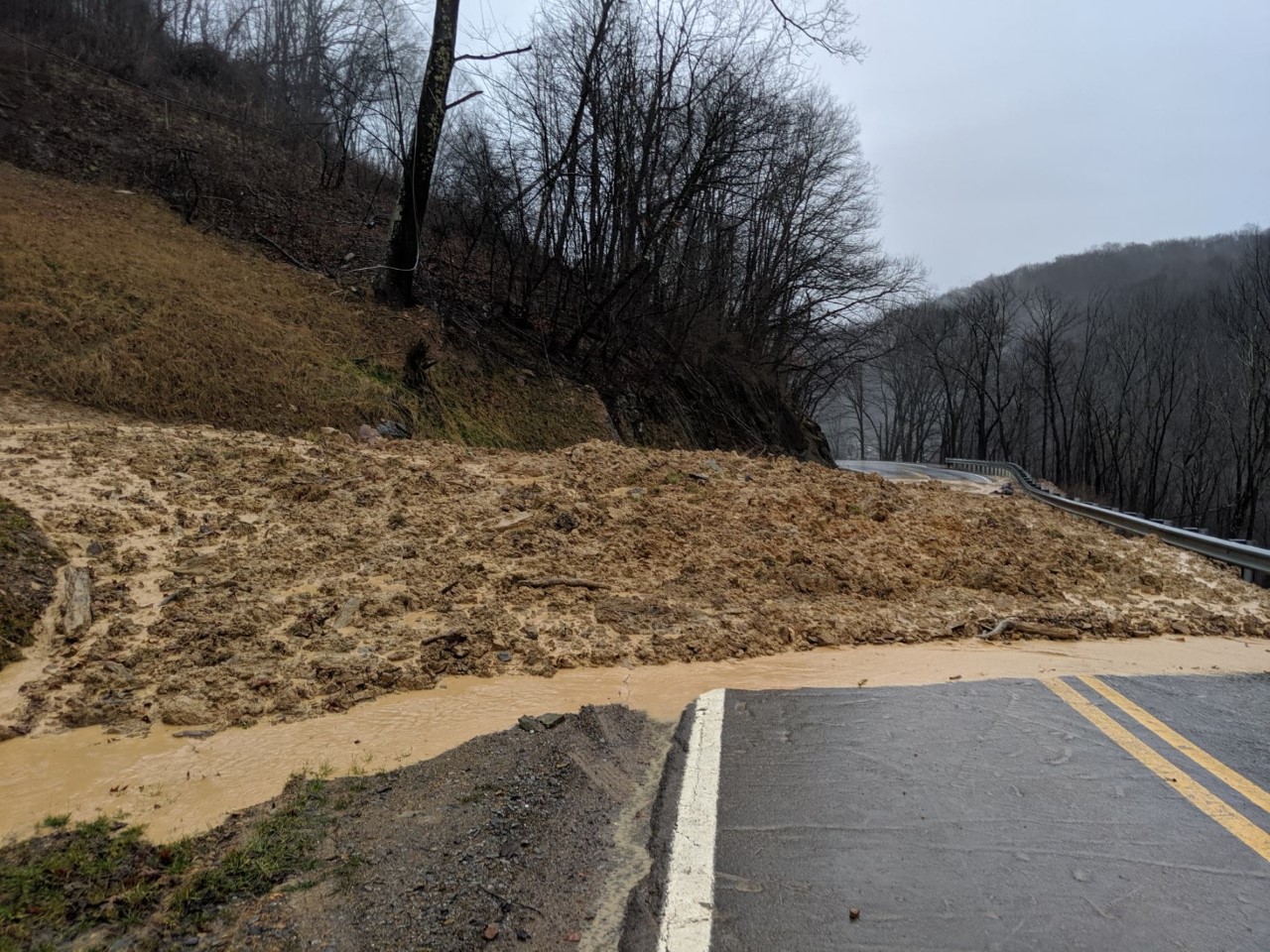 Mudslide in Bluefield, WV