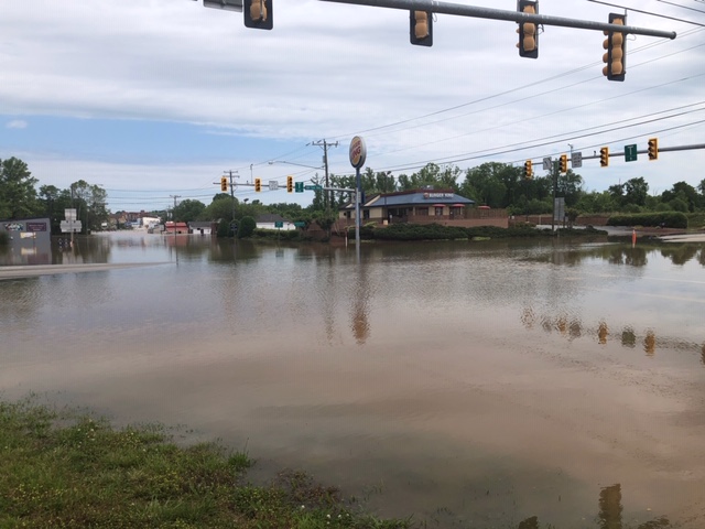 South Boston U.S. 58/501 flooding May 23rd