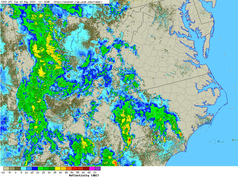 Radar Loop from May 19-21st, 2020