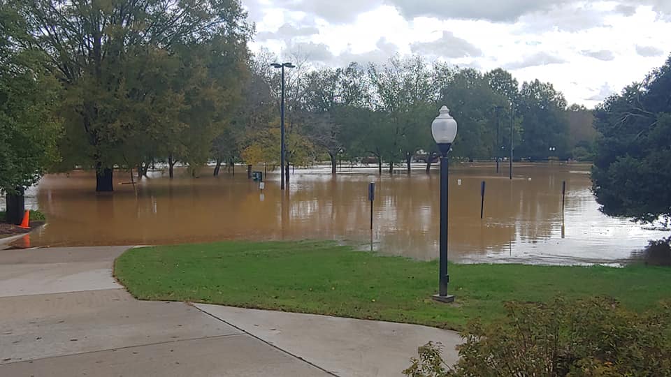 Flooding at Wilkes Comm College
