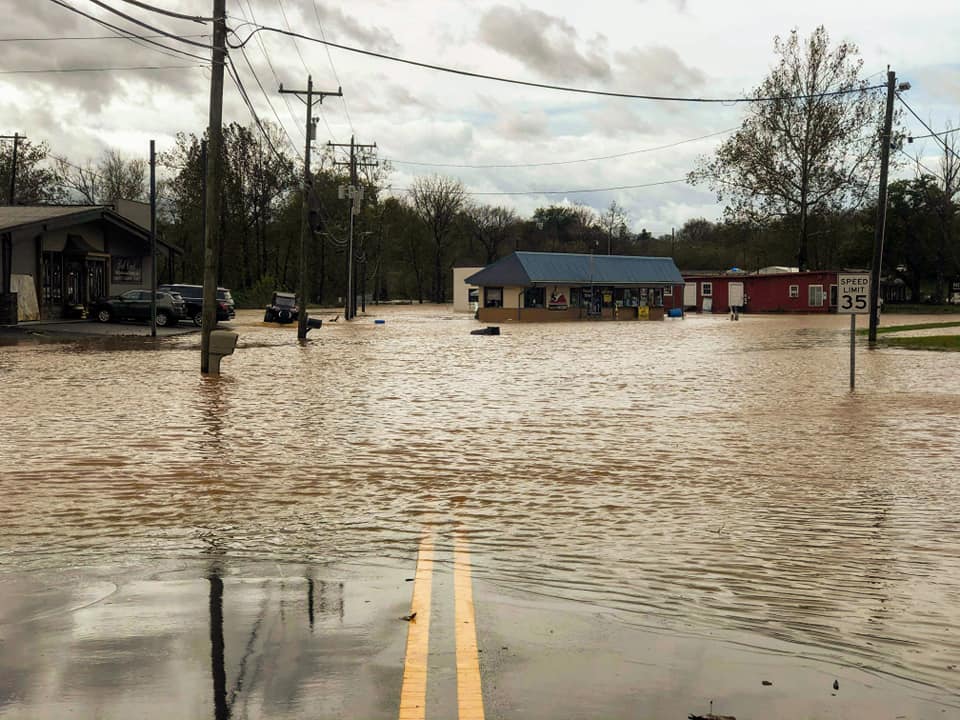 Flooding along Wilkesboro Avenue