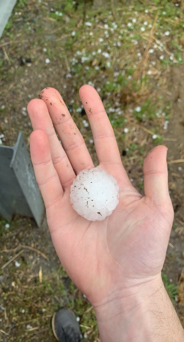 Golf ball hail U.S. 58 April 9th 2021