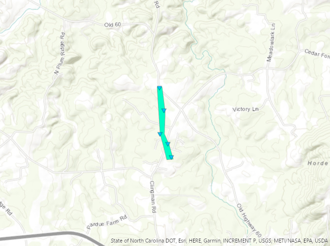 Track Map of Clingman, NC