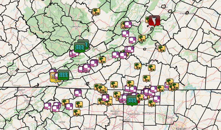 Storm Reports Map