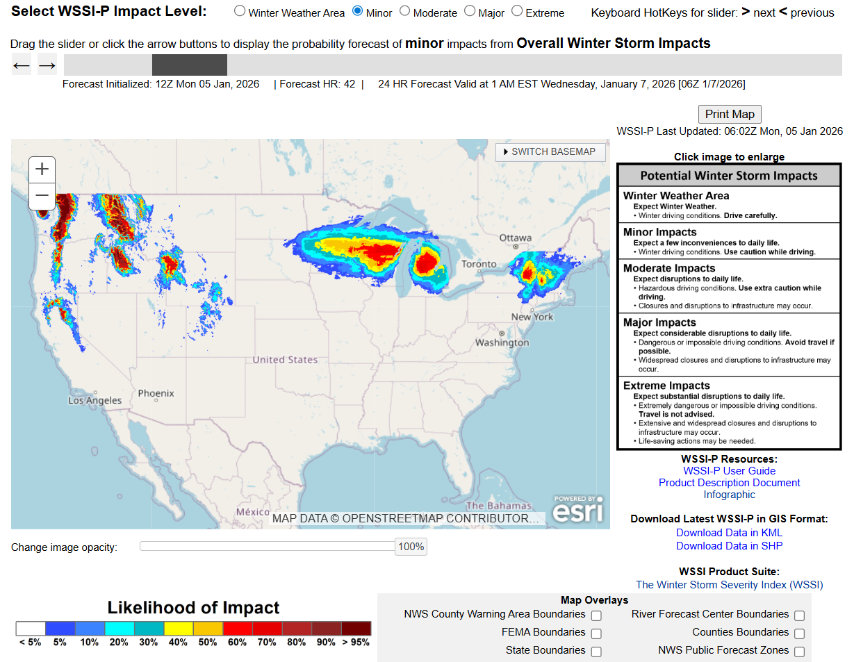 Probabilistic Winter Storm Severity Index