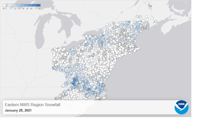 Daily Snowfall and Snow Depth Records