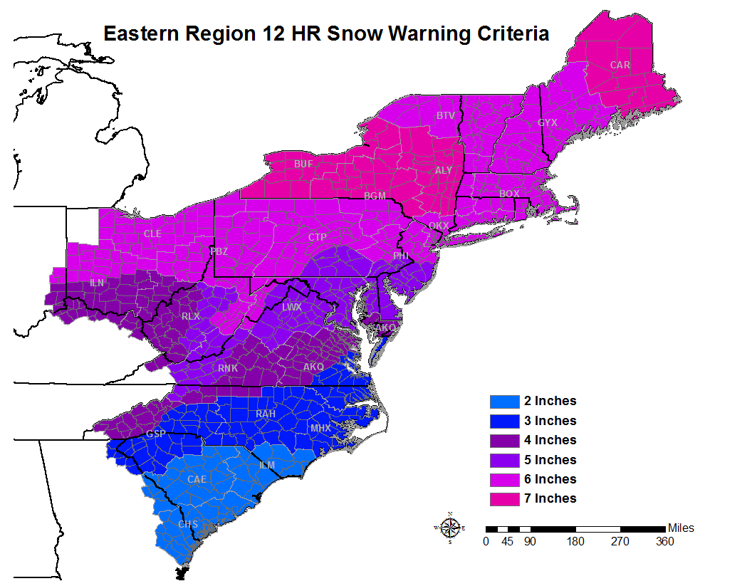 Winter Storm Warning Map Nws Blacksburg Watch, Warning, & Advisory Definitions And Criteria