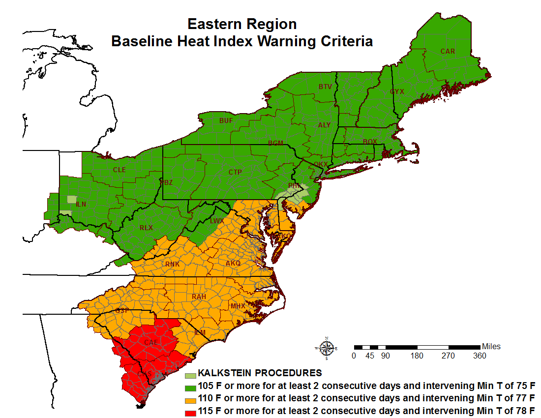 NWS Blacksburg Watch, Warning, & Advisory Definitions and Criteria