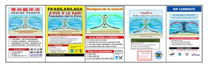 beach hazards bookmark