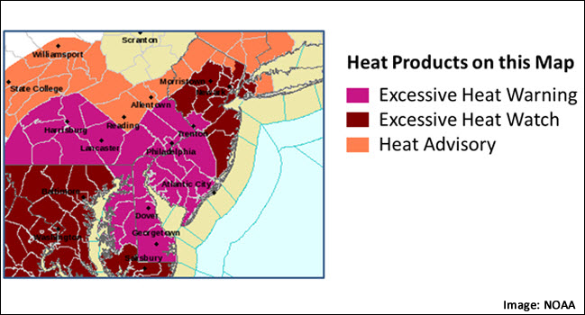 Red Flag Warning, Wind Advisory and Excessive Heat Warning