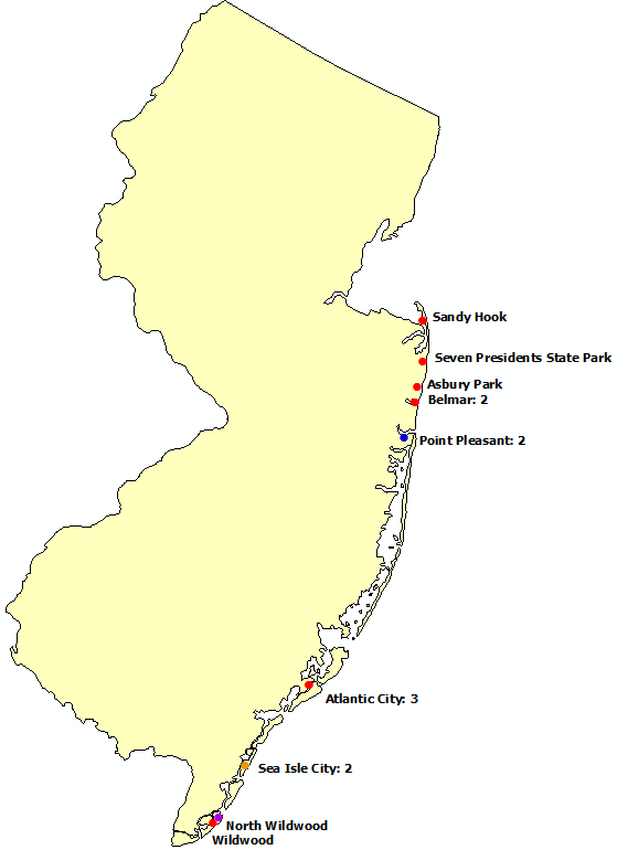 New Jersey Surf Deaths in 2017, see list below