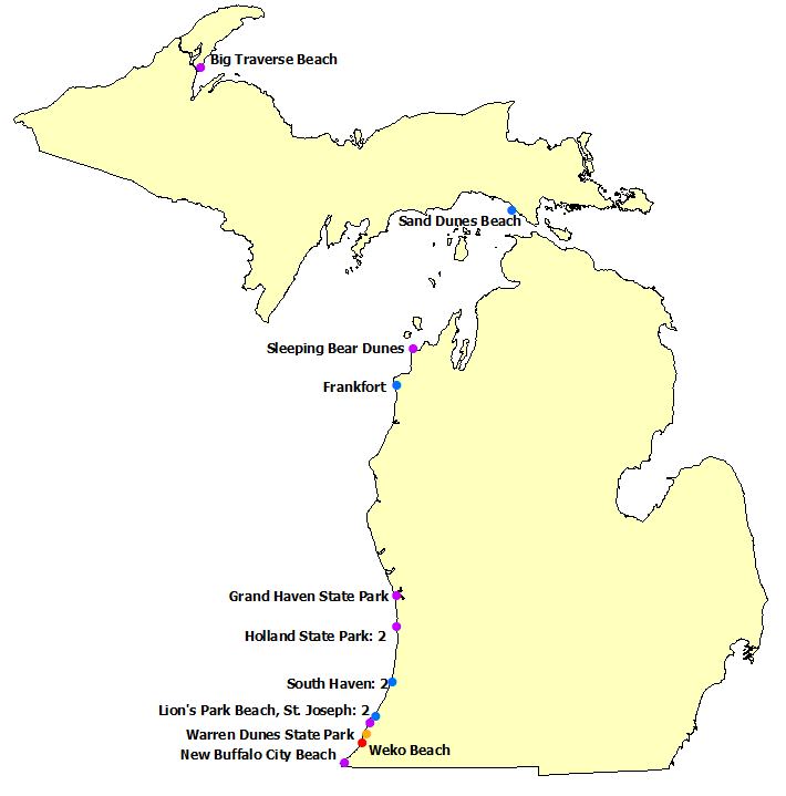 NWS Michigan Surf Deaths 2020