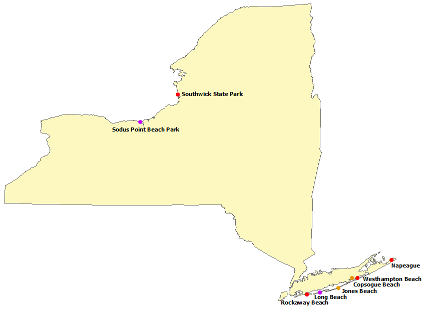 New York Surf Deaths, see list below