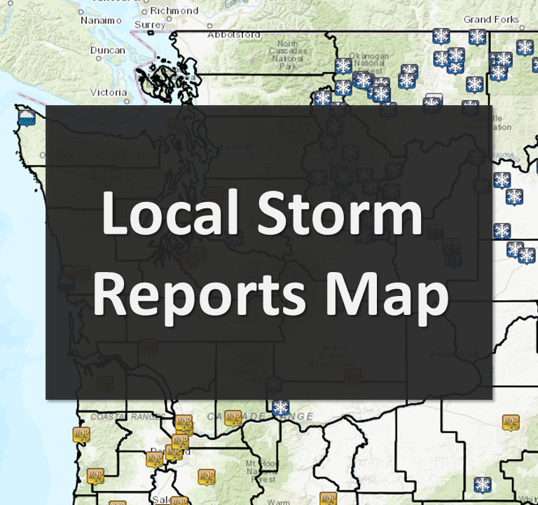Preliminary Local Storm Report Map