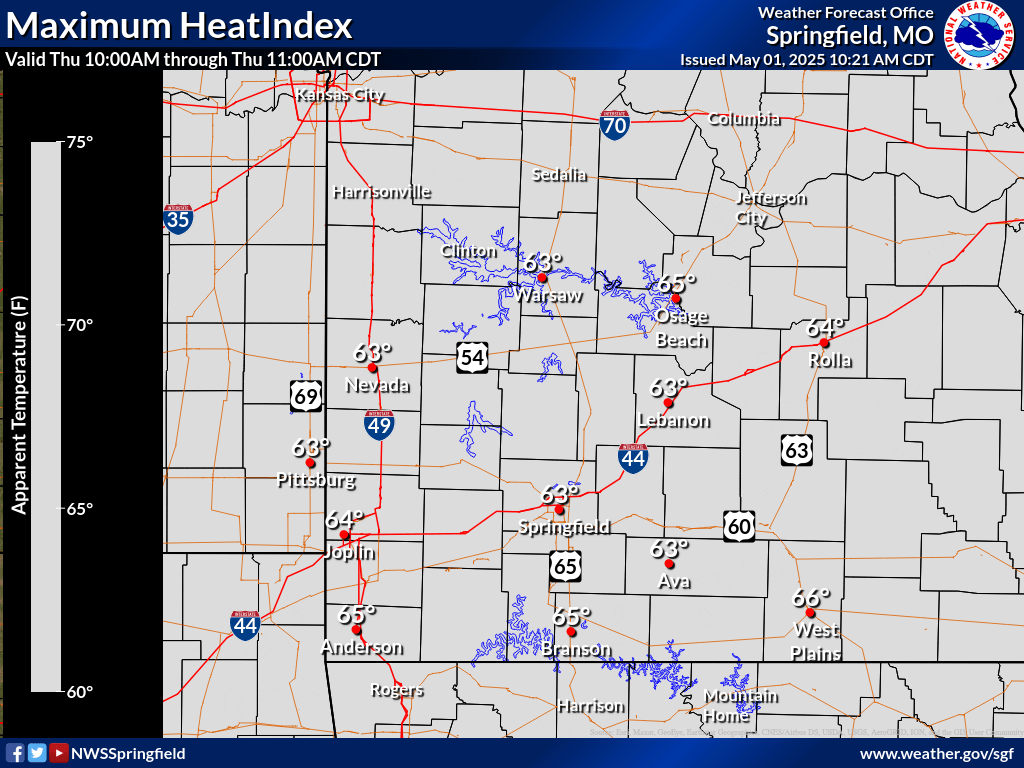 10 am heat index